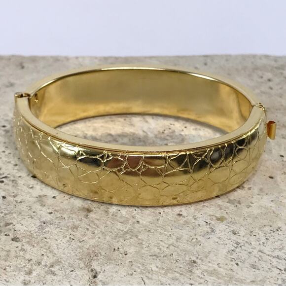 Rare Vintage Silpada Pebble Dragon Scale Cuff Statement Cuff Bracelet Textured - Picture 6 of 16